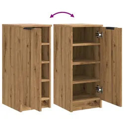vidaXL Schuhschrank NA Schuhschrank Artisan-Eiche 30x35x70 cm Spanplatte braun