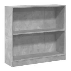 vidaXL Regal NA Bücherregal Betongrau 80x24x75 cm Spanplatte grau