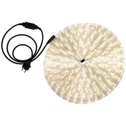 GLOBO LIGHTING Dekolicht, LED-Leuchtmittel fest verbaut, Warmweiß, LED Lichterschlauch IP44 Weiß Dekoration Licht Lighttube LIGHT TUBE