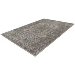 Teppich KAYOOM "Percy 300", grau (taupe), B:120cm H:13mm L:170cm, Baumwolle, Teppiche, Teppich