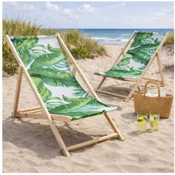 HAGO Gartenstuhl Strandliege Sonnenliege Liegestuhl Gartenstuhl Gartenliege Klappstuhl (4 St)