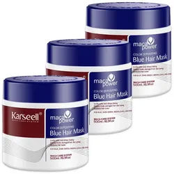 Karseell Haarmaske Blaue Haarmaske Haarpflege Farbauffrischung Coloriertes Haar, 3-tlg., Haarmaske, Haarpflege, Karseell, Blau