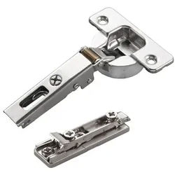 Salice Möbelbeschlag 2 x Salice Topfband S700 110° Bohrbild T45 Nickel matt MPL L (2 St) silberfarben