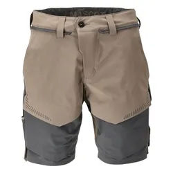 Stretch-Shorts "22149-605" Customized - 29C60 - dunkel-sandbeige/anthrazit