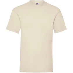 Fruit of the Loom - Valueweight Unisex T-Shirt - Natural / L