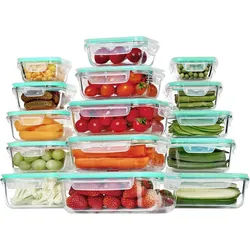LuxusKollektion Aufbewahrungsbox 15er Meal Prep Boxen Glas