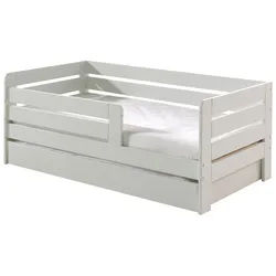 Kinder-/Juniorbett mit Bettlade ca. 70x140 cm Weiß