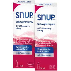 Snup Schnupfenspray 0,1% 10ml Doppelpack 2X10 ml