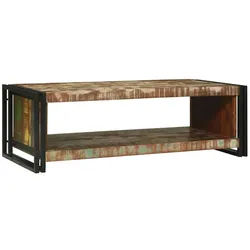 vidaXL Couchtisch 120 x 50 x 38 cm Couchtisch Braun 120x50x38 cm recyceltes Massivholz braun
