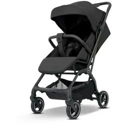 My Junior Buggy , Schwarz , Metall, Textil , 44x105.5x94.5 cm , EN 1888 , Feststellbremse, Fußstütze abklappbar, Federung, kugelgelagerte Räder, Verdeckung abnehmbar, 5-Punkte-Gurt, Doppelbremse, für Babyschale geeignet, Griff in Lederoptik, Transportsicherung, mit Tragegriff, Einhand-Faltmechanismus, abnehmbarer Schutzbügel , Baby on Tour, Kinderwagen, Buggys