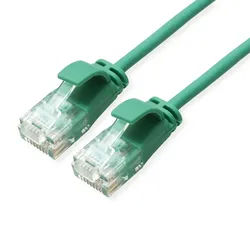 ROLINE UTP DataCenter Patchkabel Cat.6A (Class EA), LSOH, slim, grün, 5 m