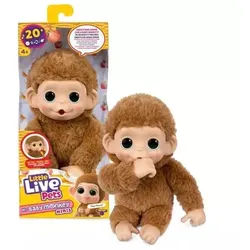 Little Live Pets: Mini Maki Affen Interaktiv-Plüsch – Pepi Peach