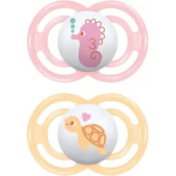 MAM Perfect 6m+ Schnuller Pink/ Orange 2 St.