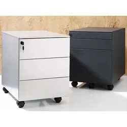 Rollcontainer dieffebi dieffebi silber, 55.5x42x53.3 cm