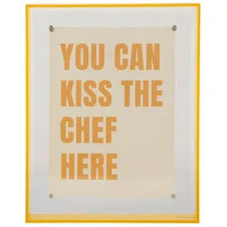 Present Time Fotorahmen , Hellgelb , Kunststoff , rechteckig , 22x17 cm , Magnete , Bilder & Rahmen, Bilderrahmen, Bilderrahmen & Fotorahmen