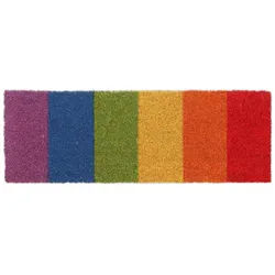 Relaxdays FUßMATTE , Multicolor , Textil, Kunststoff , 75x25 cm , Teppiche und Böden, Schmutzfangmatten, Fußmatten