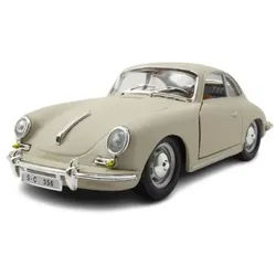 Bburago Modellauto Porsche 356 B Coupe 1961 creme, Maßstab 1:24