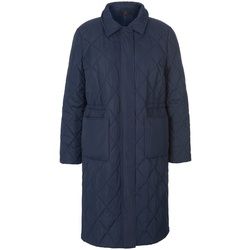 Le manteau matelassé coupe droite Emilia Lay bleu