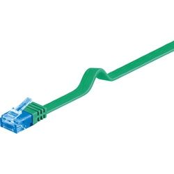 Goobay CAT 6A Flach-Patchkabel, U/UTP, Grün