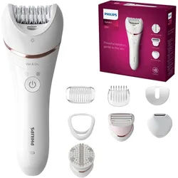 Philips Epilierer Series 8000 - inkl. 8 Aufsätze, kabellos mit Nass- und Trockenfunktion 1 St Frauen