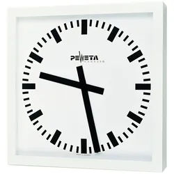 Peweta Wanduhr Funk-Wanduhr 40x40 (Funkuhr mit sekundengenauer DCF77-Synchronisation)
