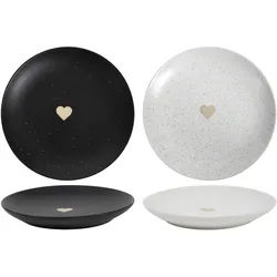 Dessertteller SPECKLES HEART (DH 18.60x2.50 cm) - DH 18.60x2.50 cm