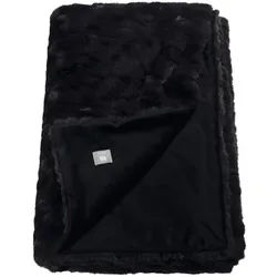 Musterring Plaid , Schwarz , Textil , Uni , 130x170 cm , pflegeleicht , Heimtextilien, Wohntextilien, Kuscheldecken