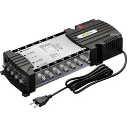 Goobay Sat-Multischalter 5 Eingänge/12 Ausgänge - Verteiler für max. 12 Teilnehmer von einem Satelliten