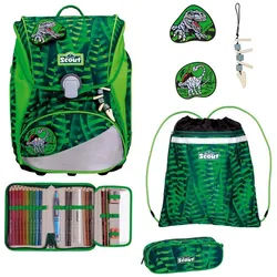 Scout Schulranzen Alpha Set 4-teilig (Set, 4-tlg) grün
