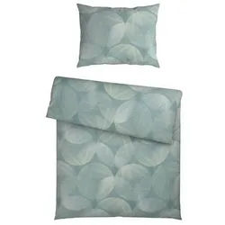 Estella Bettwäsche , Grün , Textil , Graphik , 140x200 cm , Textiles Vertrauen - Oeko-Tex® , atmungsaktiv, hautfreundlich, bügelleicht, samtiger Griff , Heimtextilien, Bettwäsche & Leintücher, Bettwäsche, Satin-Bettwäsche