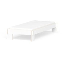 Bettgestell Siebenschläfer Nils Holger Moormann weiß, Designer Christoffer Martens, 36.5x102.6 cm