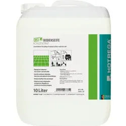 HOTREGA® PROFESSIONAL Bio Bodenseife, Lösemittelfreies Wischpflege-Konzentrat auf Basis natürlicher Seife, 10 Liter - Kanister