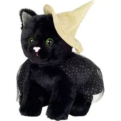 Teddy Hermann® Kuscheltier Halloween Katze, 20 cm schwarz