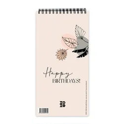 Music & Sounds Geburtstagskalender Geburtstagskalender "leaves line art", ohne Jahreszahl