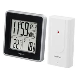 HAMA Wetterstation EWS Intro, silber/schwarz