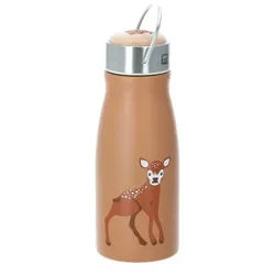 Isolierflasche Baby Deer Reh 300 ml doppelwandig braun braun