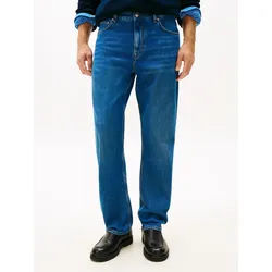 Relax-fit-Jeans TOMMY HILFIGER "RIVER", Herren, Gr. 36, Länge 30, dash blau, Denim/Jeans, Obermaterial: 100% Baumwolle, relaxed fit, Jeans