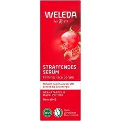WELEDA Gesichtsserum Straffendes Serum Granatapfel & Maca-Peptide, Mindert Falten und strafft - Erhöht die Zellenergie