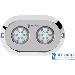 LED Unterwasser Pool Leuchte RGB 120W IP68, Edelstahl 316L Marine