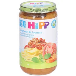 Hipp Kleiner Topf Spaghetti Bolognese bio nach 12 Monaten