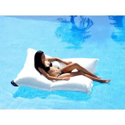 chillisy Premium Poolkissen Maxi 190/130 cm , Farbe: Schwarz