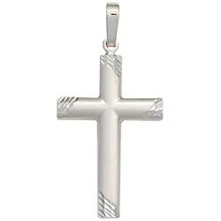 JOBO Kreuzanhänger Anhänger Kreuz, 925 Silber silberfarben
