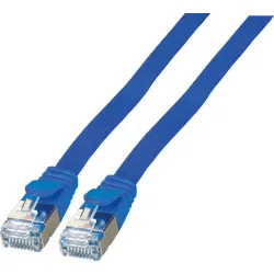 EFB K5545BL.3 - Cat.6a Flachpatchkabel, U/FTP, 3 m, blau