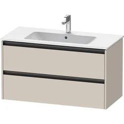 Duravit Ketho.2 Waschtischunterbau wandhängend Taupe Matt 1010x480x550 mm - K25264091910000 K25264091910000