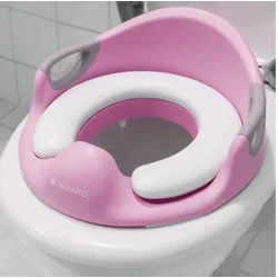 Navaris Toilettentrainer Kinder WC-Aufsatz Anti-Rutsch mit Griff und Spritzschutz - Rosa, (1-tlg) rosa