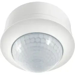 ESYLUX Decken-Präsenzmelder weiß EB, 360 Grad, 24m PD-C360i/24DUOplusSM