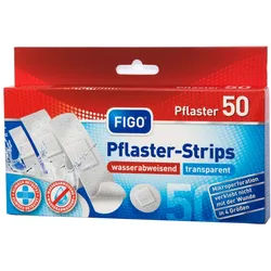 FIGO Pflaster Strips wasserabweisend, transparent 1 Pack à 50 Stück
