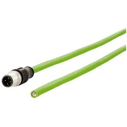 Metz Connect Metz Connect 142M1D10020 M12 Patchkabel CAT 5e SF/FTP 2.00 m Grün PUR- Netzkabel, (200.00 cm) grün