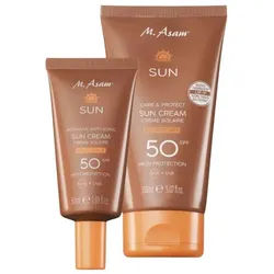 M. Asam Sonnenschutzcreme SUN Gesicht & Körper Sonnenpflege-Set 2-teilig LSF 50, 2-tlg.