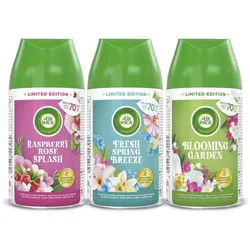 Air Wick Raumduft Freshmatic Max Nachfüller Frühling Breeze & Garden & Rose 3 x 250ml (Spar-Set, 3-St., Automatisches Duftspray), mit ätherischen Ölen